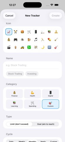 Tally Rule - Habit Tracker iPhone screenshot