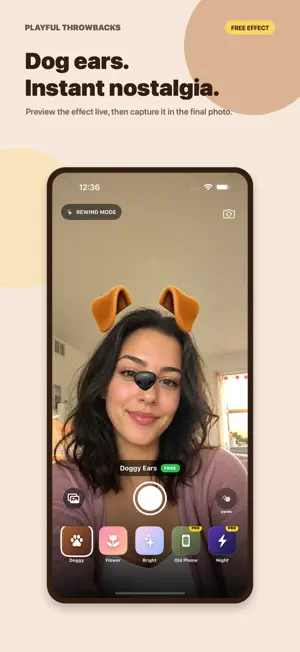 Rewind: Retro Selfie Camera screenshot 4