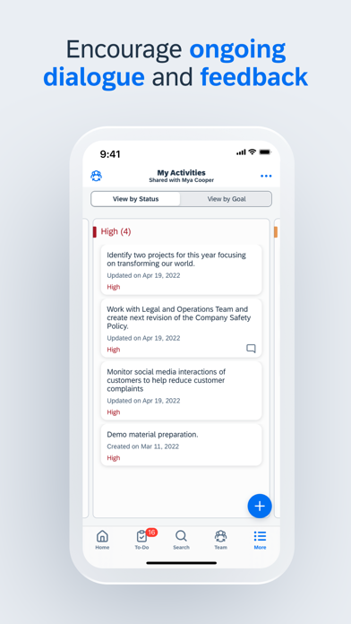 SAP SuccessFactors Mobile iPhone screenshot 8 - Business app