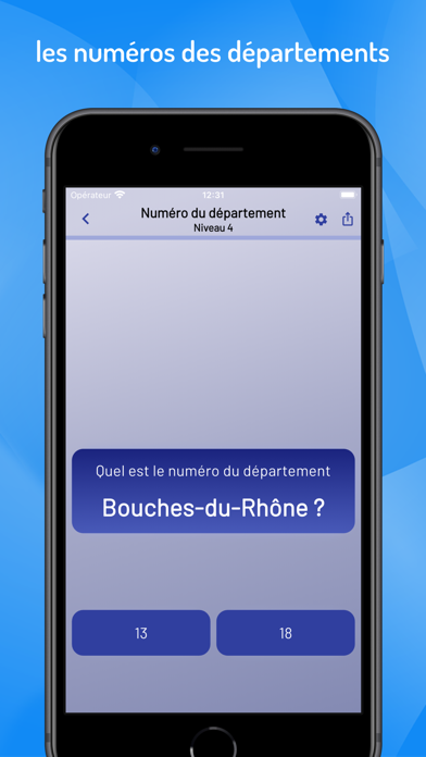 Départements et régions France Screenshot