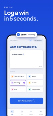 Done List AI: Small Wins Log Screenshot 5 of 8
