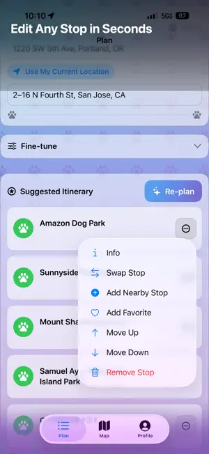 PetStop: Dog Road Trip Planner screenshot 2