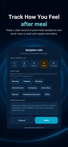 GastroTimer - Meal Reminder iPhone screenshot