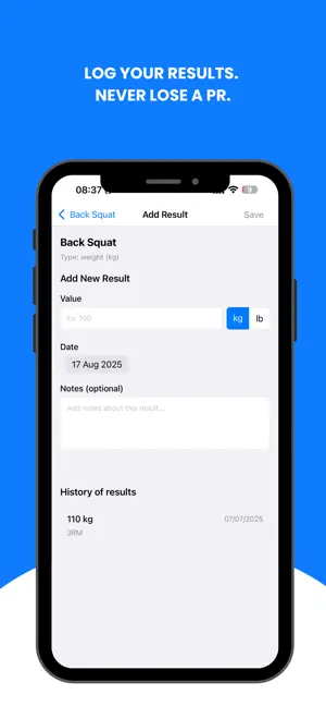 Simple PRs (Personal Records) screenshot 4