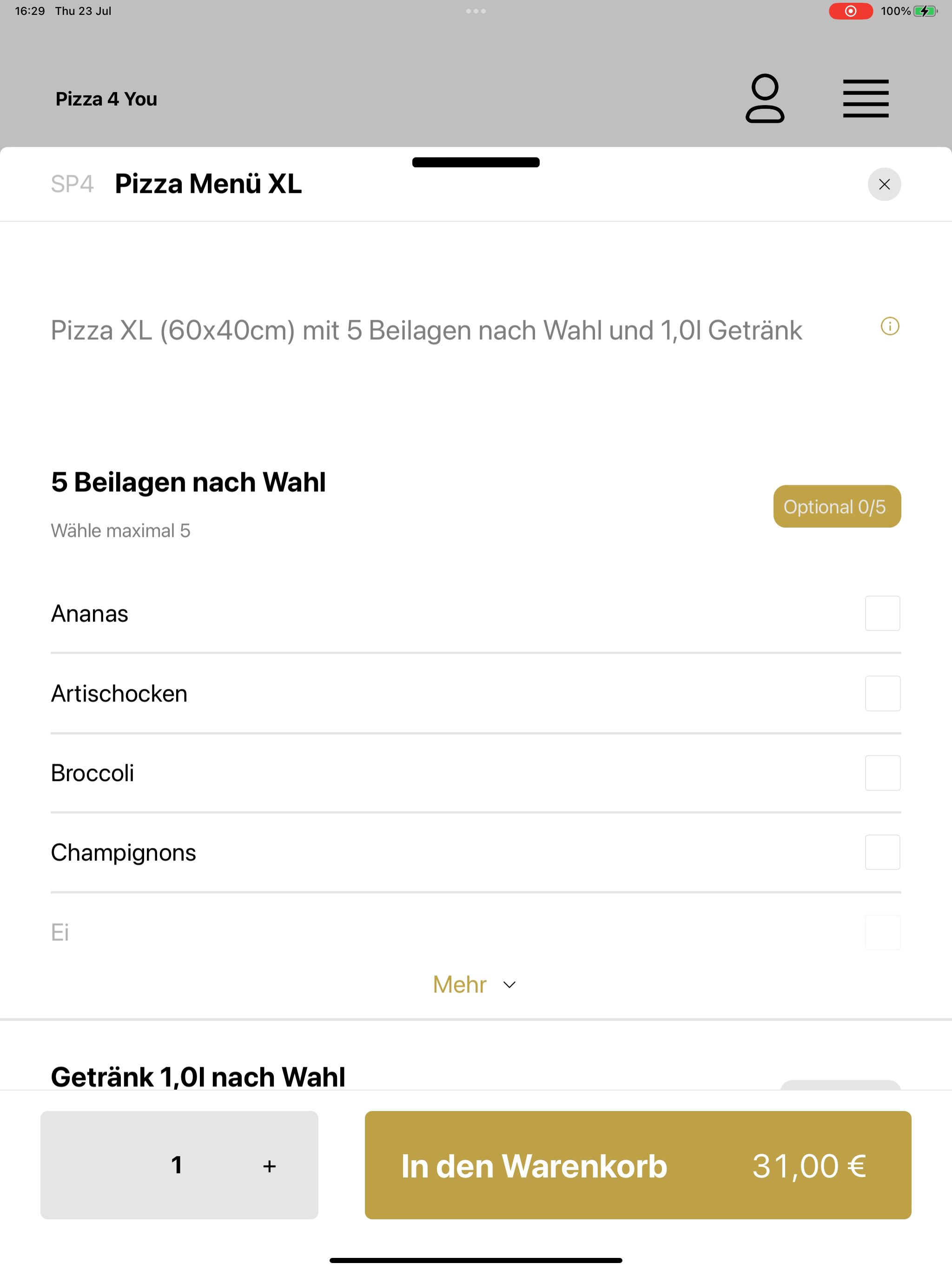 Pizza4You-Pforzheim screenshot 16