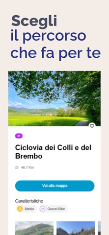 Ciclovia dei Colli del Brembo screenshot