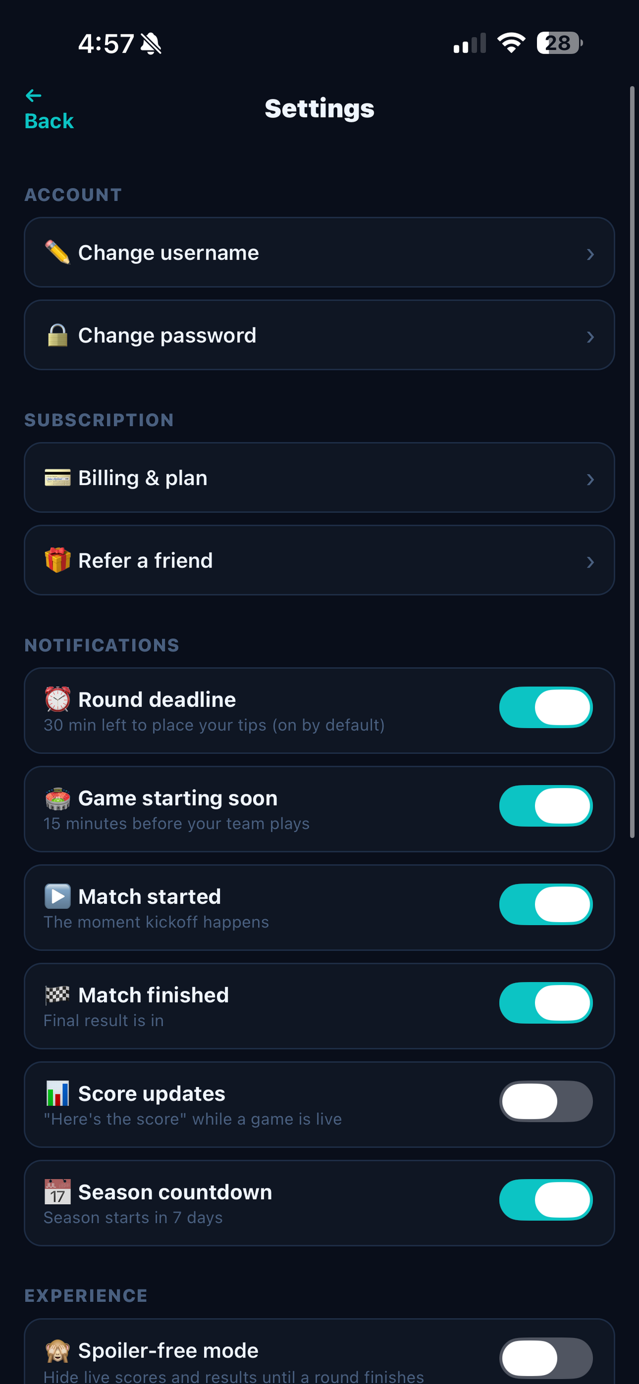 Sport Pikr: Calendar & Tipping screenshot 4