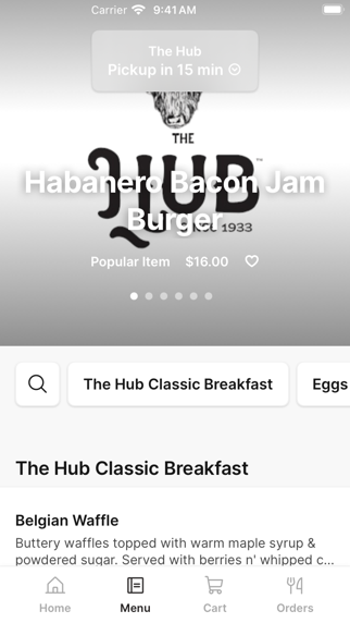 The Hub To Go iPhone screenshot 2 - Food & Drink app