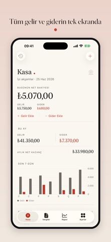 Kasa Takip: Gelir Gider screenshot