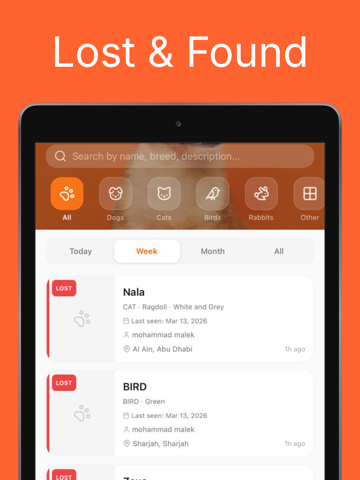 PetTribe iPad screenshot