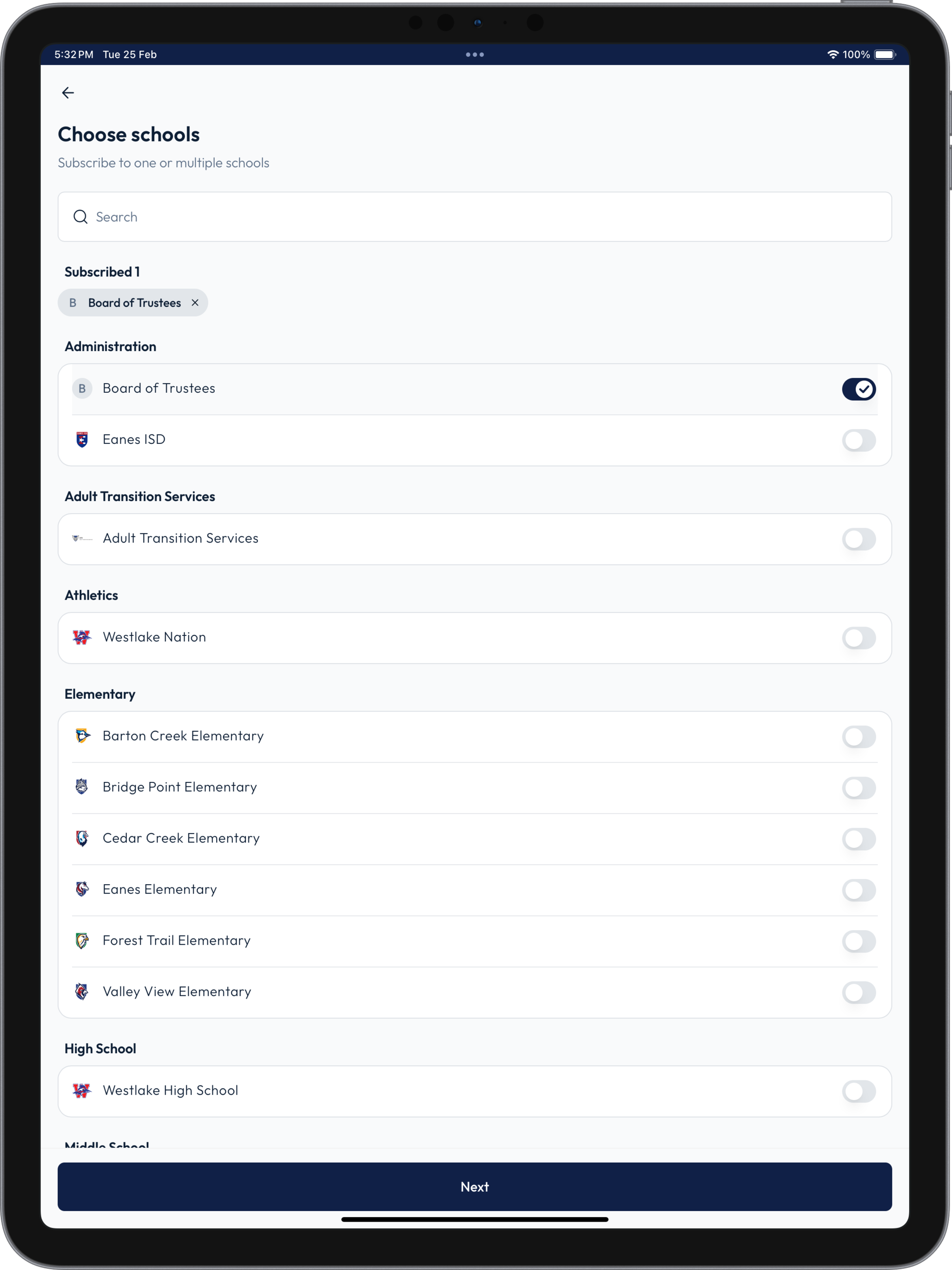 Schools App