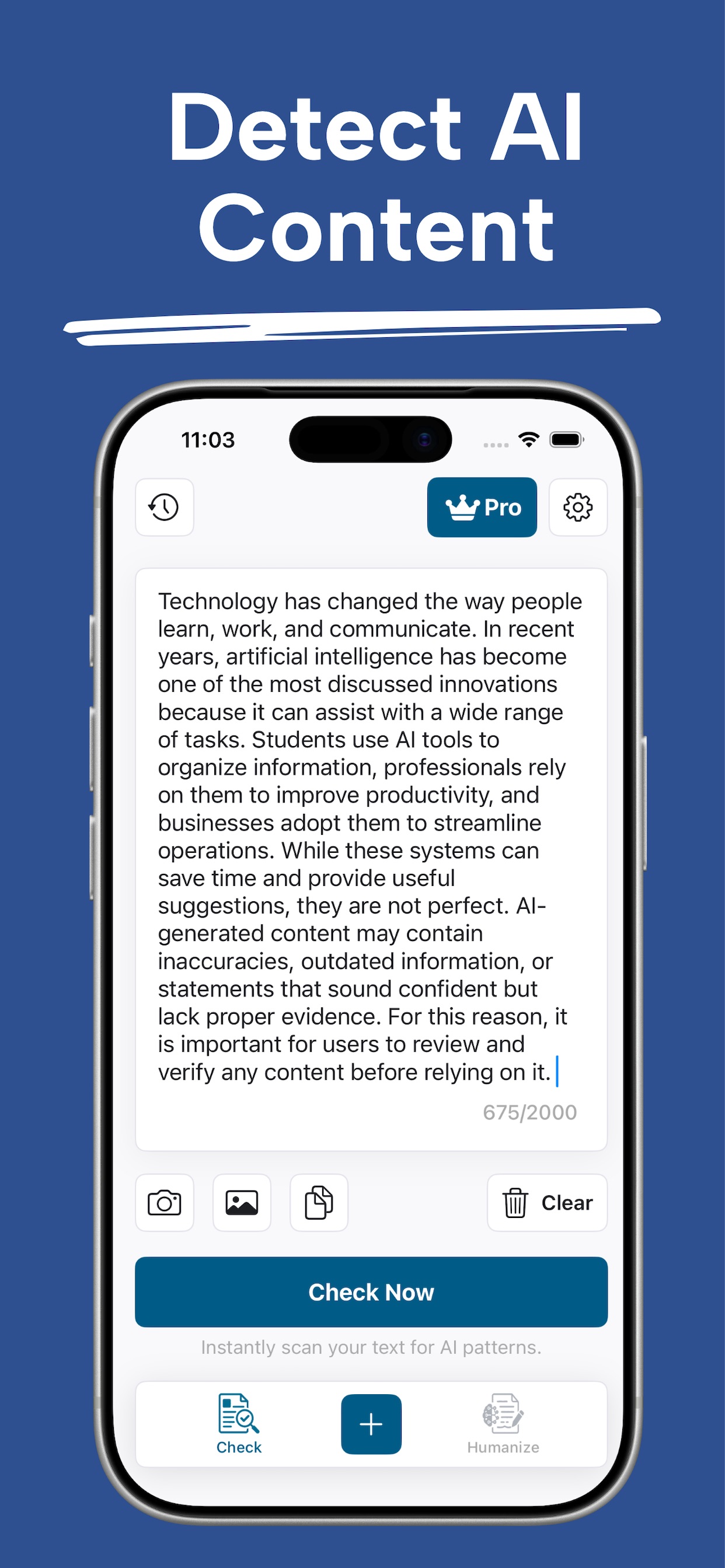 Screenshot 1 of Humanizer AI Ink: Smart Check