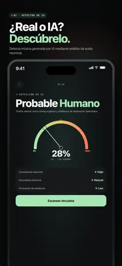 Captura de pantalla de Genre AI: Género Musical en iPhone 5