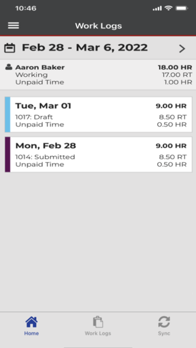 B2W Employee Screenshot