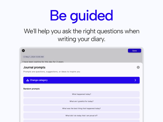 Daily Journal: ULY iPad screenshot 4 - Productivity app