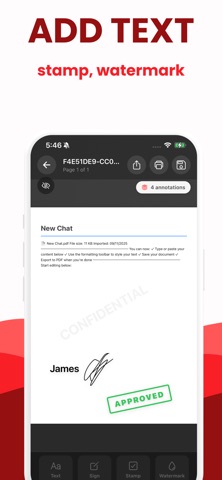 Write on PDF: Print to PDF iPhone screenshot