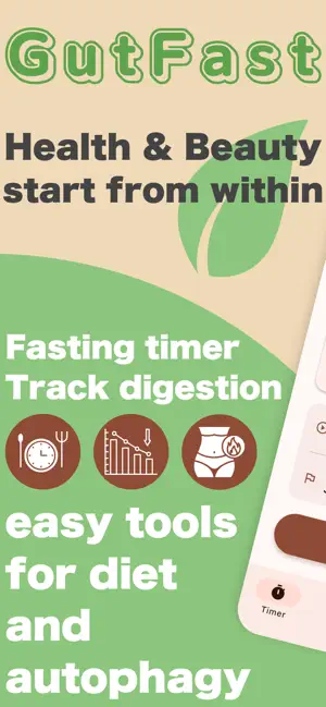 16h Fasting & Gut Health Log screenshot 1