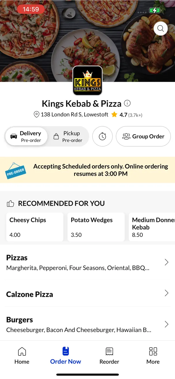 Screenshot #2 pour Kings Kebab and Pizza