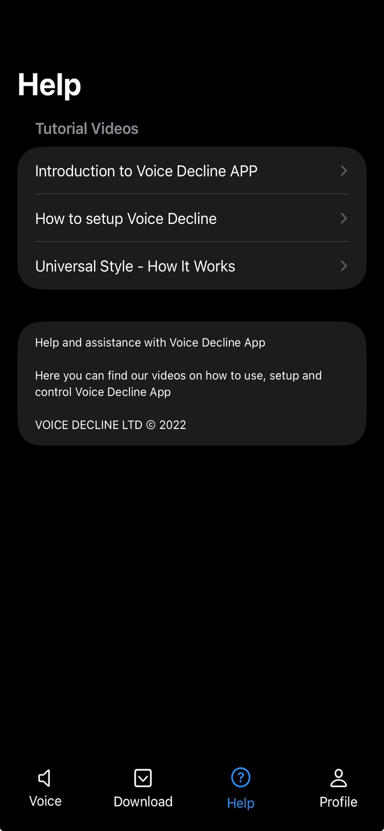 Voice Decline screenshot 5