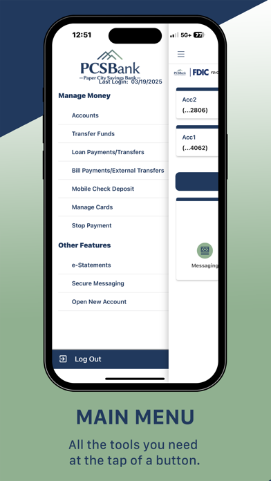 Paper City Savings Bank Biz Screenshot