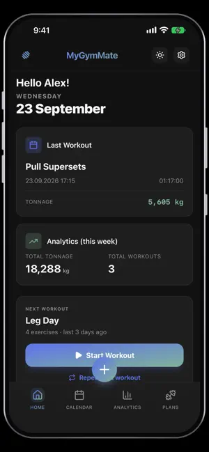 MyGymMate: Workout Log screenshot 1