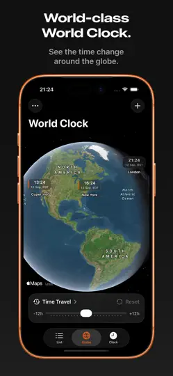 Capture d'écran de Ora: World Clock sur iPhone 3