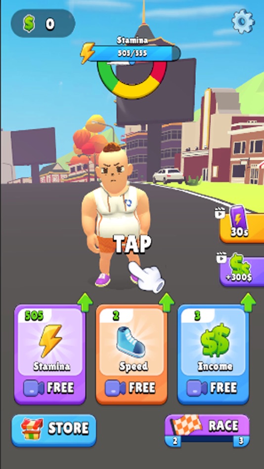 #4. Run Clicker: Tap Muscle Boost (iOS) 来自: Khalid Jarhder