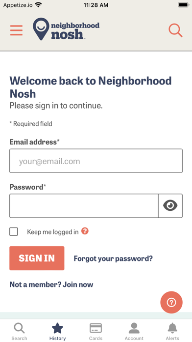 Neighborhood Nosh Screenshot