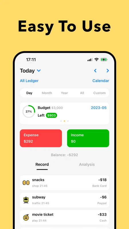 Daak - Budget & Money Tracker screenshot 1 of 7