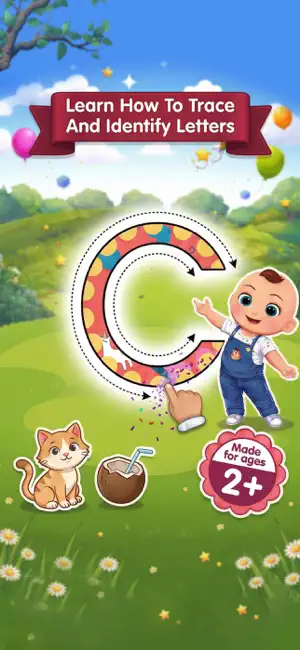 ABC alphabet & numbers tracing screenshot 1