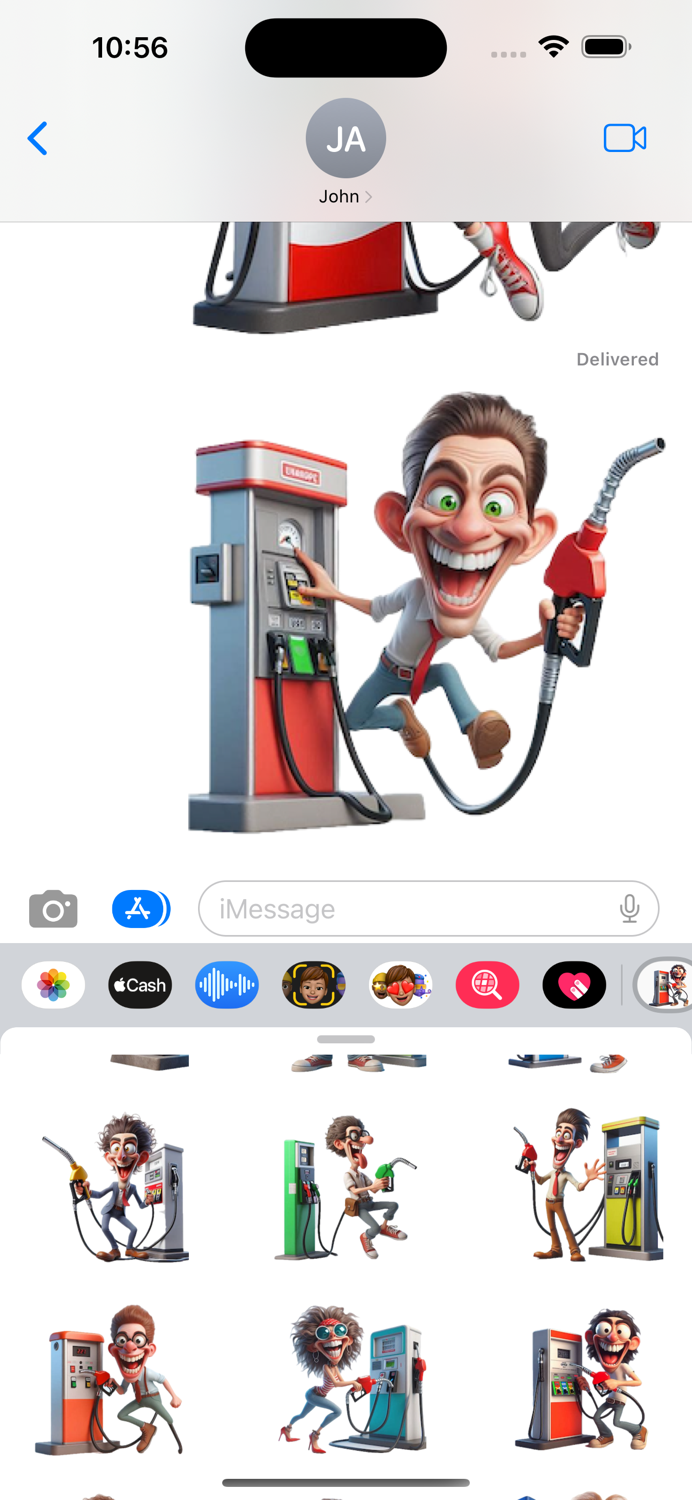 Gas Pumping Stickers