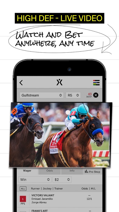 Xpressbet Horse Racing Betting Screenshot