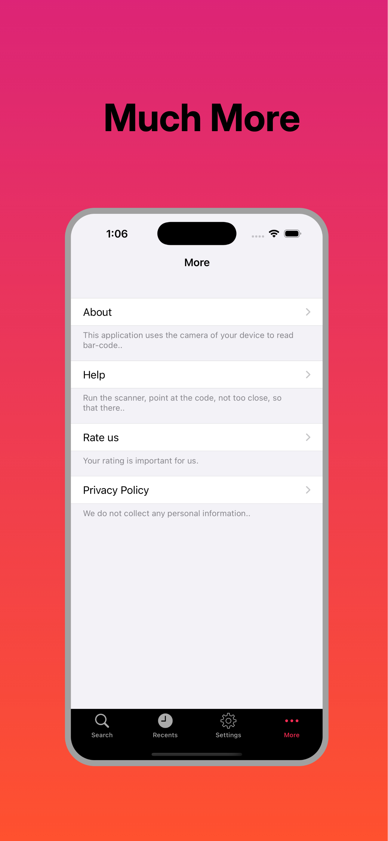 Barcode Reader-scan screenshot 4