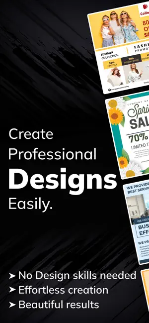 Flyer Maker + Poster Maker iPhone screenshot 1