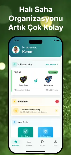 Santra: Halı Saha & Kadro screenshot 2