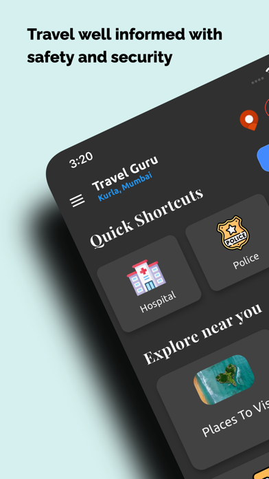 TravelGuru App Screenshot
