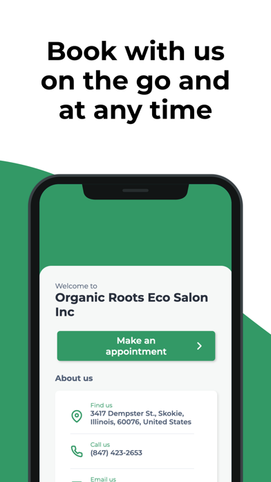 Screenshot #1 pour Organic Roots Eco Salon
