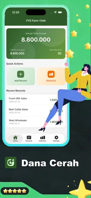 Dana Cerah - Field Yield Gain iPhone screenshot 1