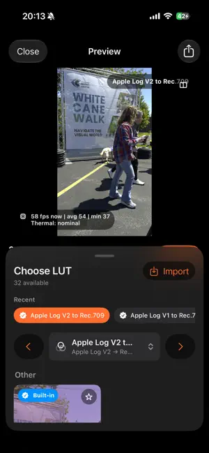 LogGate LUTLab screenshot 1