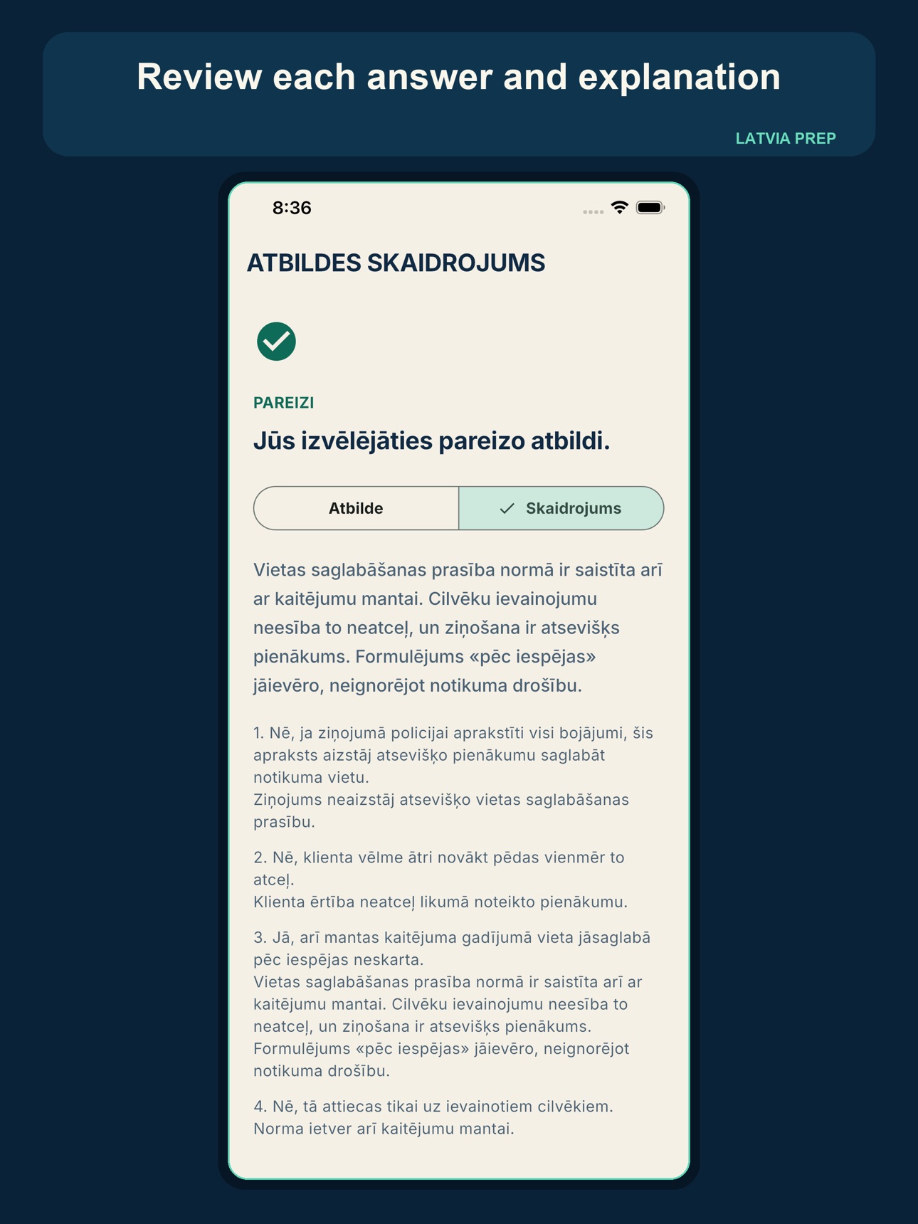 Screenshot 6 of Latvia Security Guard Prep
