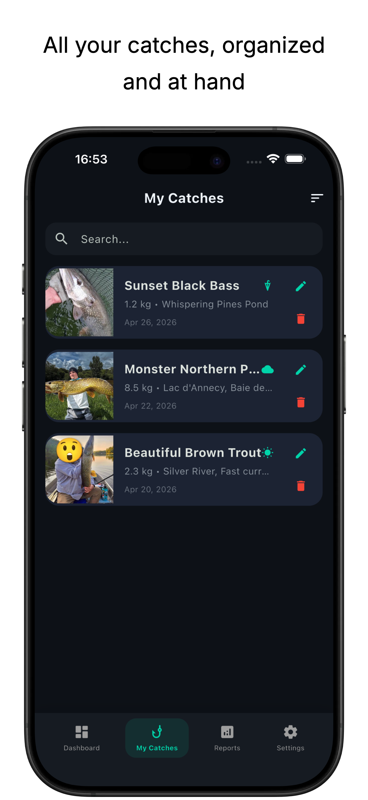 FishCatch: Fishing Log & Catch screenshot 3