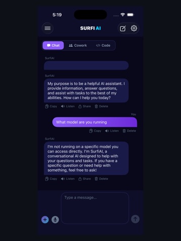SufiAI Peer to Peer Assistant iPad screenshot