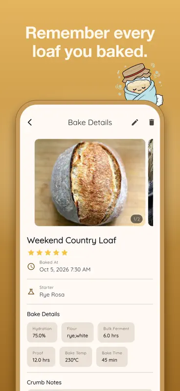 Sourdough Starter Tracker screenshot 10 of 10