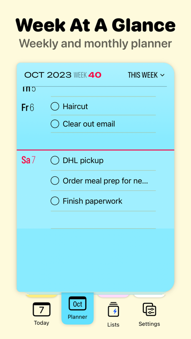 Agenda Planner: Finalist Screenshot