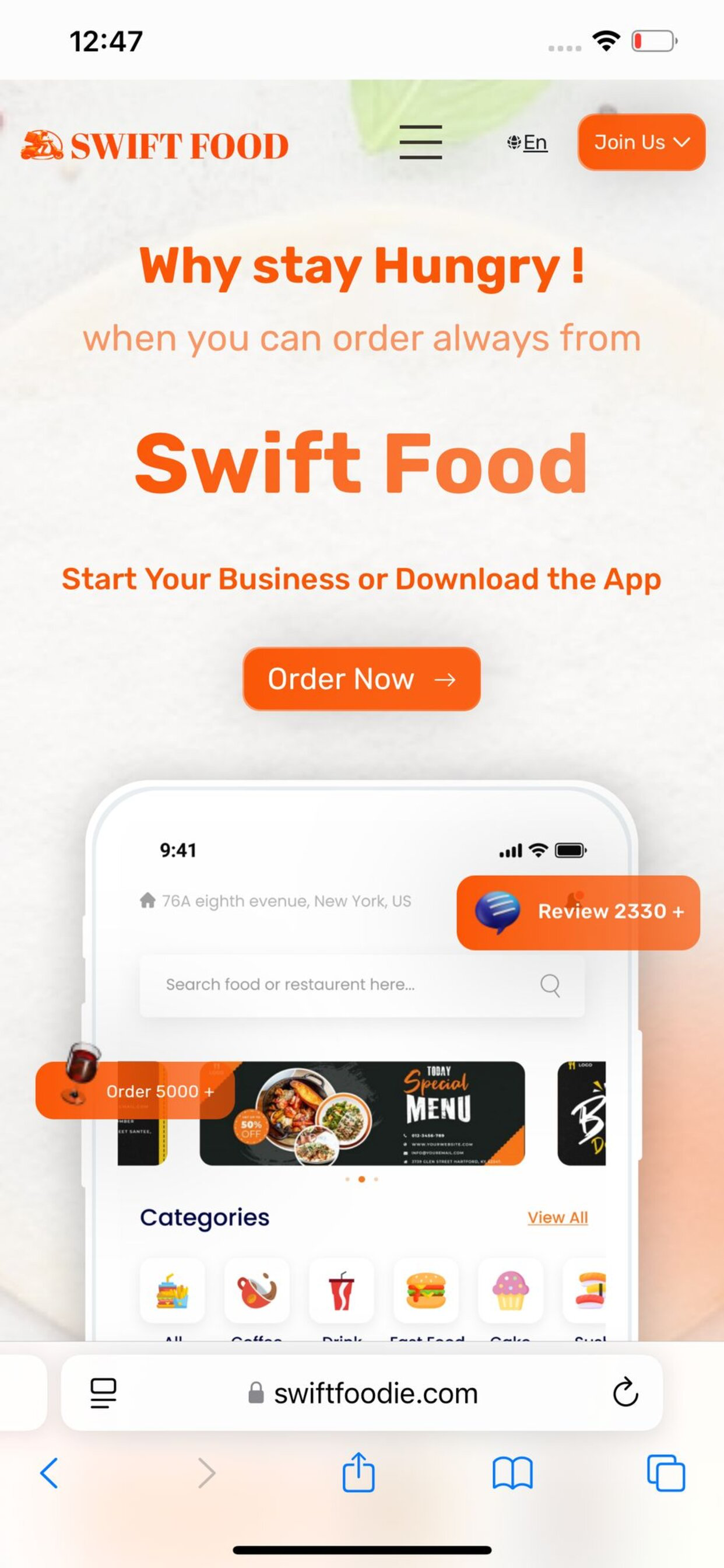 SWIFT FOOD screenshot 6