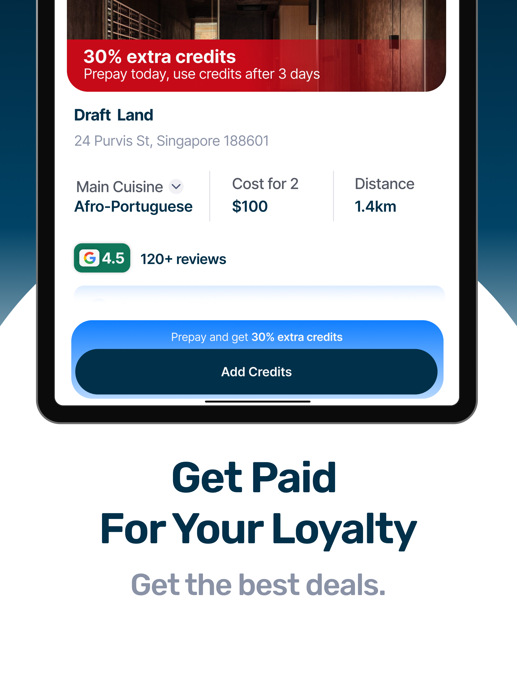 Dinetap: Prepay & Earn