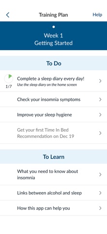 Enhanced Insomnia Coach screenshot