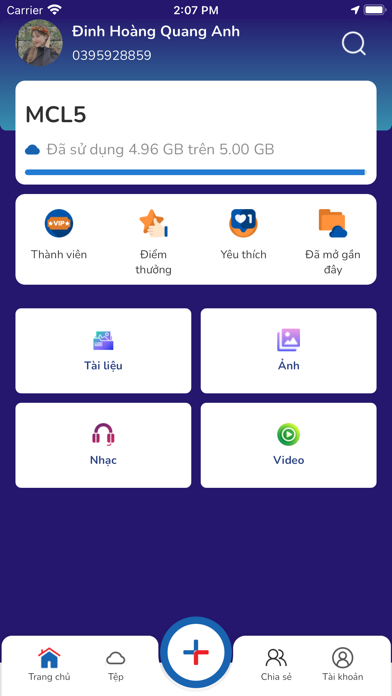 mobiCloud Screenshot