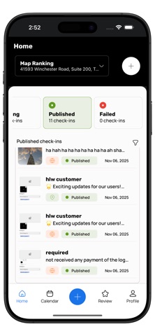 Map Check-Ins screenshot