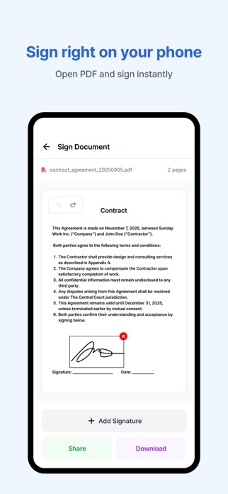 Sign PDF - Sign Kit Screenshot 1 of 3